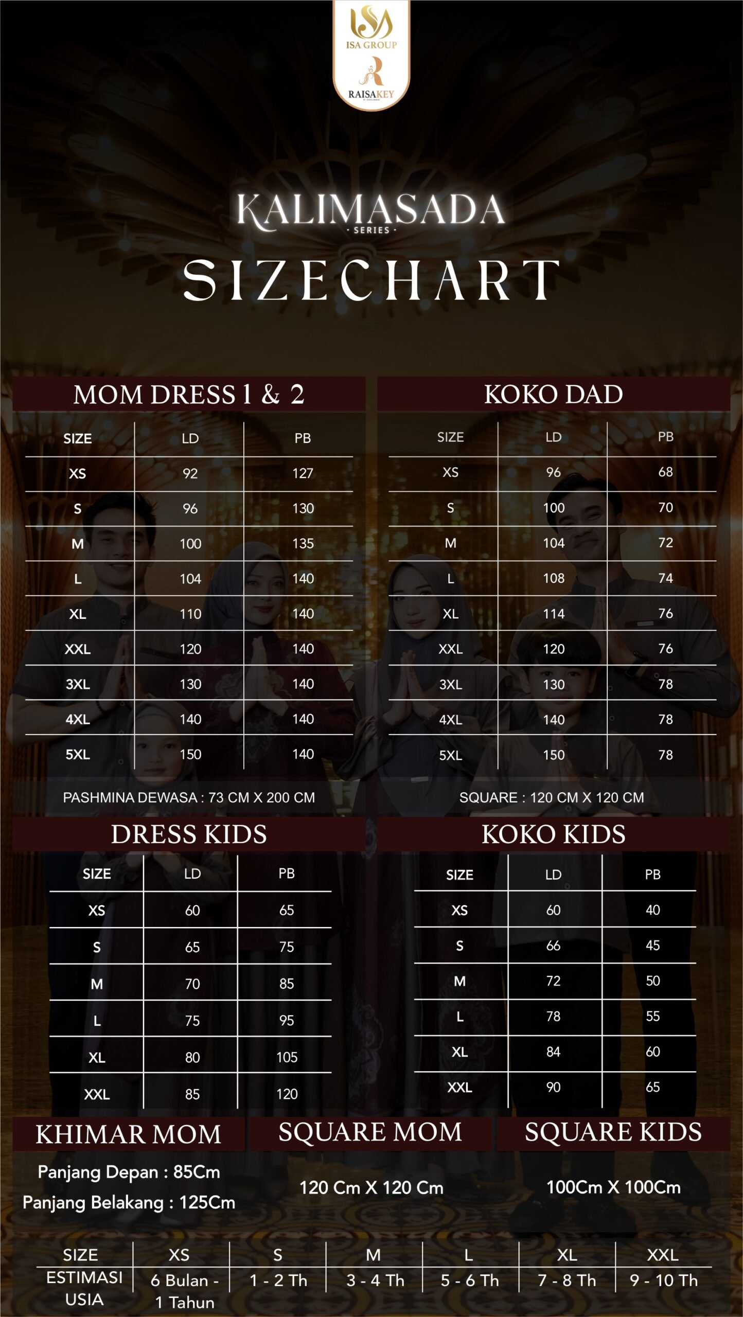 SIZECHART KALIMASADA